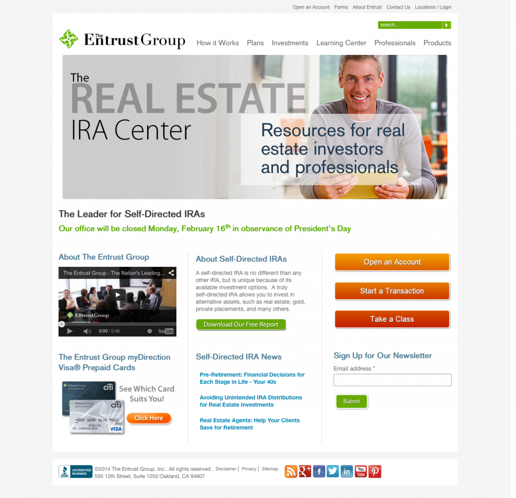 Entrust Real Estate Page